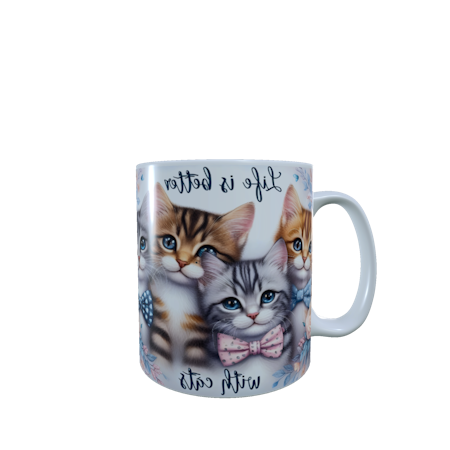 Life is better with cats - Kaffekrus