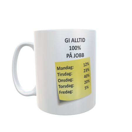 Gi 100% på jobben