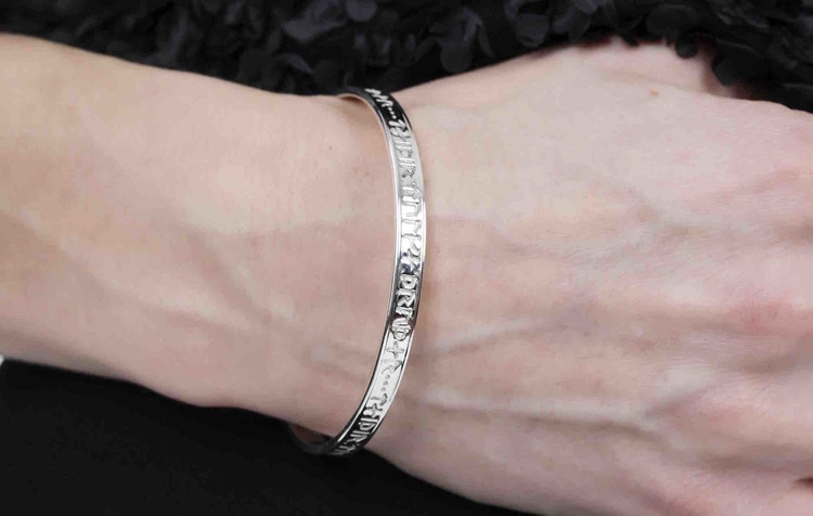 Soldiser Thrud Norse Silver Rune Bracelet
