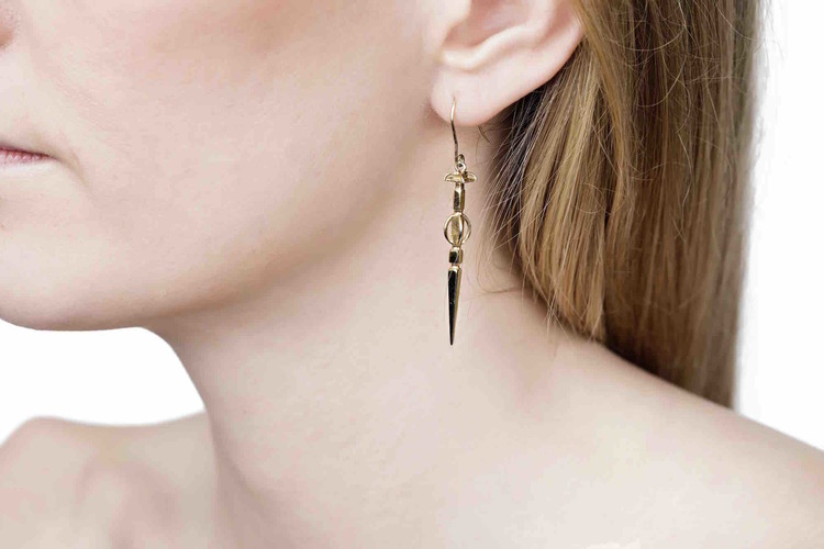 Freya Medium Gold Earrings
