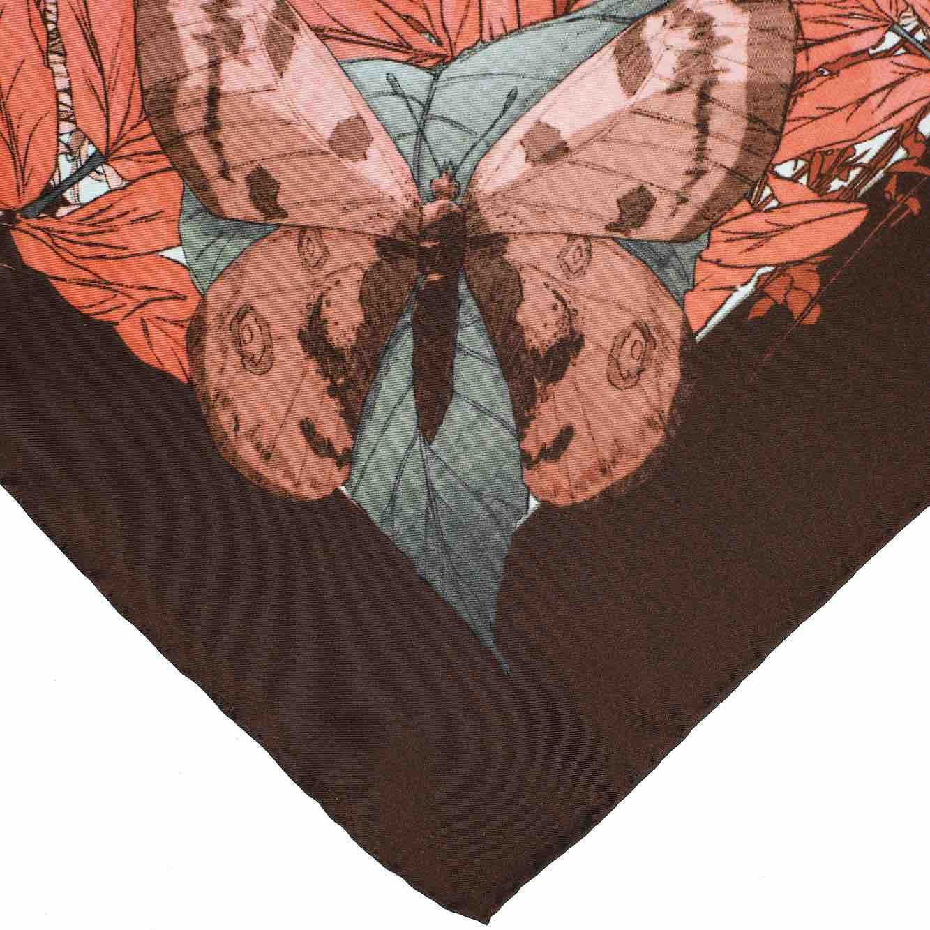 Soldiser Designer Silk Scarf Goddess Thrud Thor Pink Pattern Corner