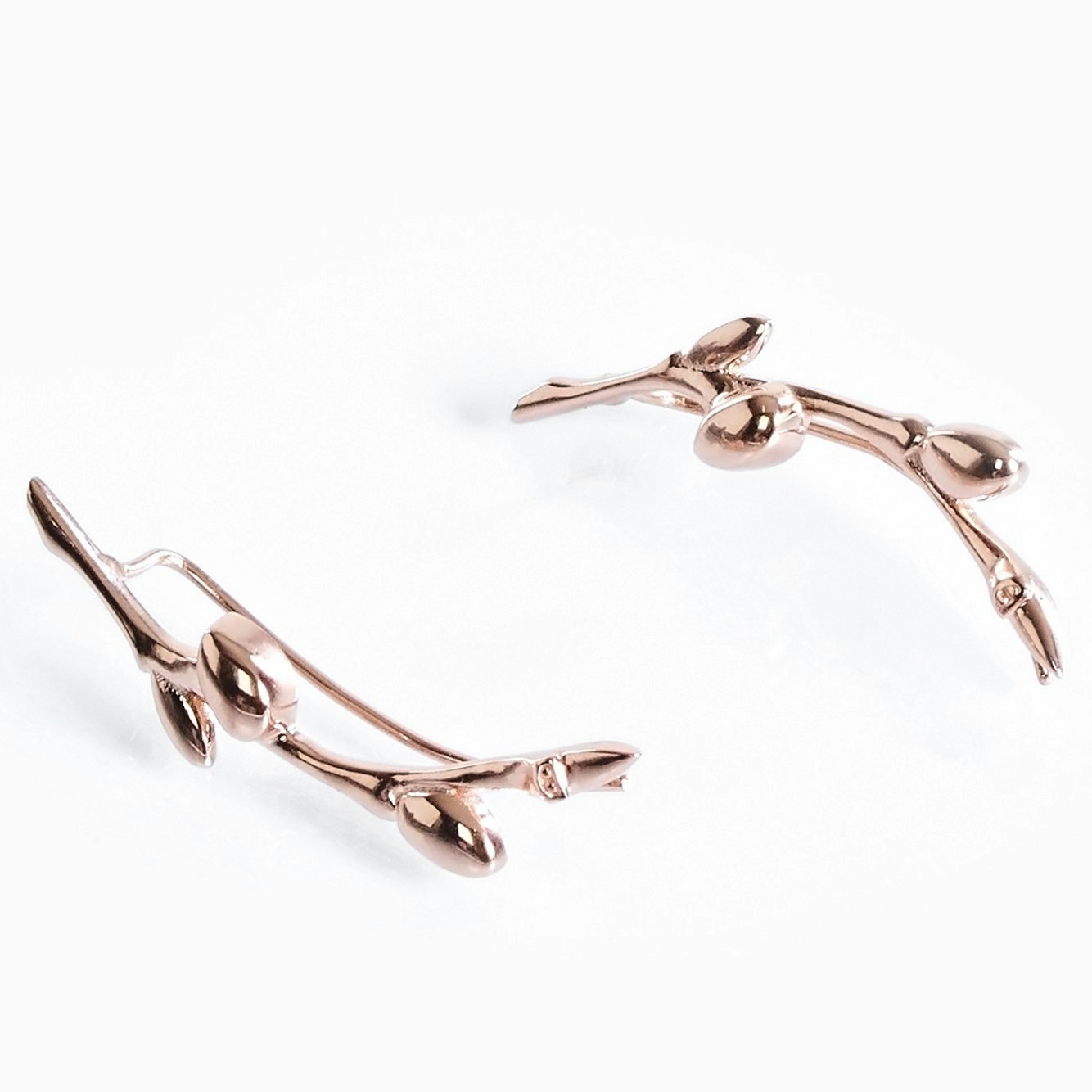 Soldiser Embla Rose Gold Ear Climbers