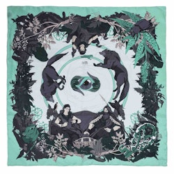 Goddess Frigg Turquoise Silk Scarf