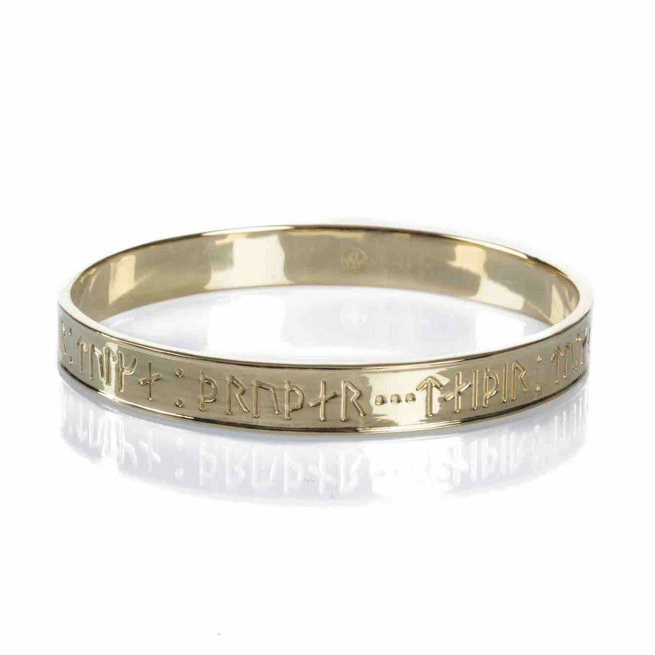 Soldiser Goddess Thrud Gold Viking Bangle