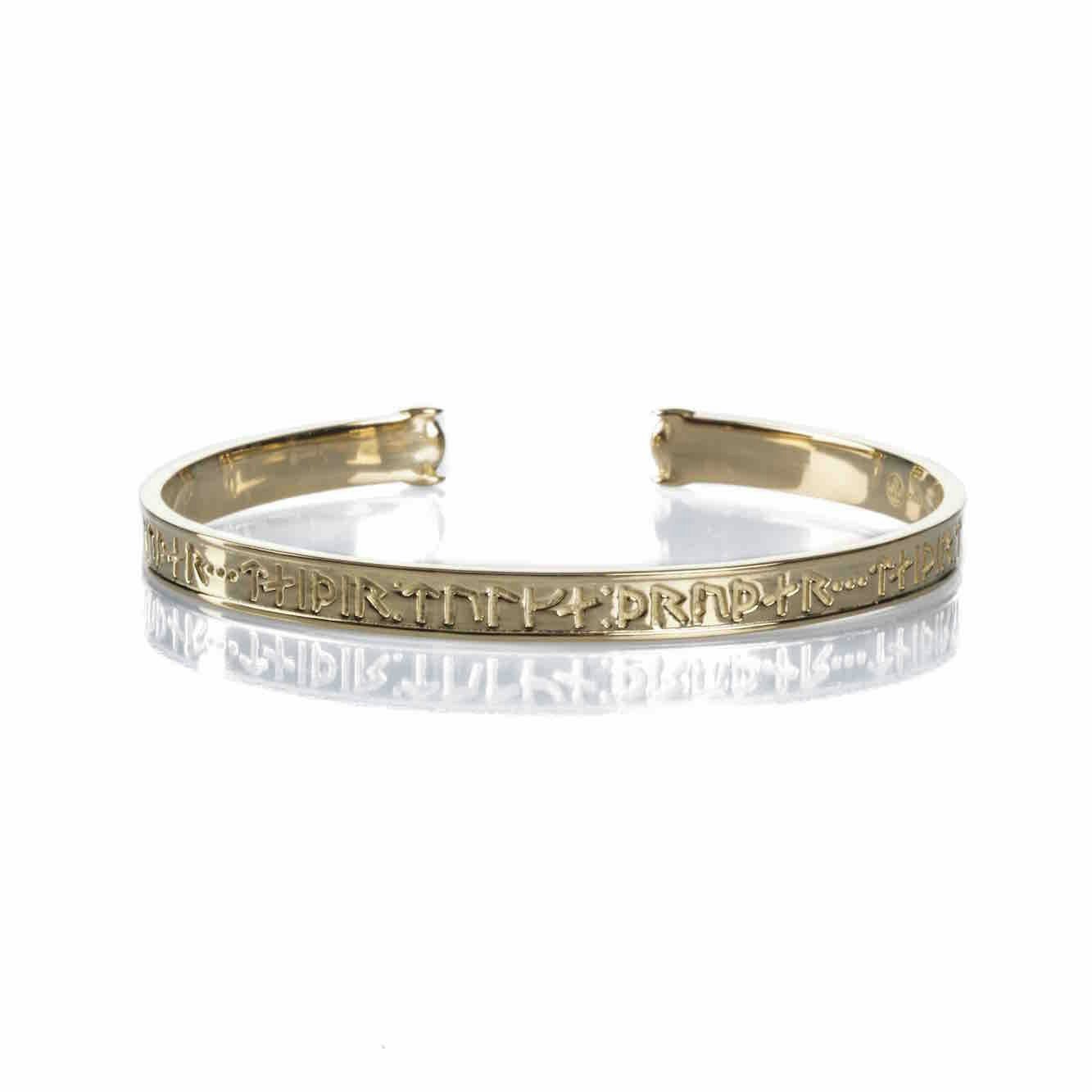 Soldiser Goddess Thrud Norse Gold Bracelet