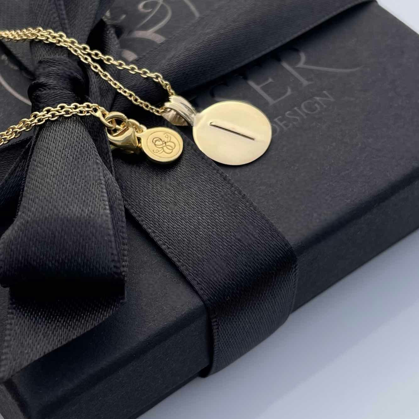 Soldiser Rune Pendant Isa Gold Necklace with Gift Box