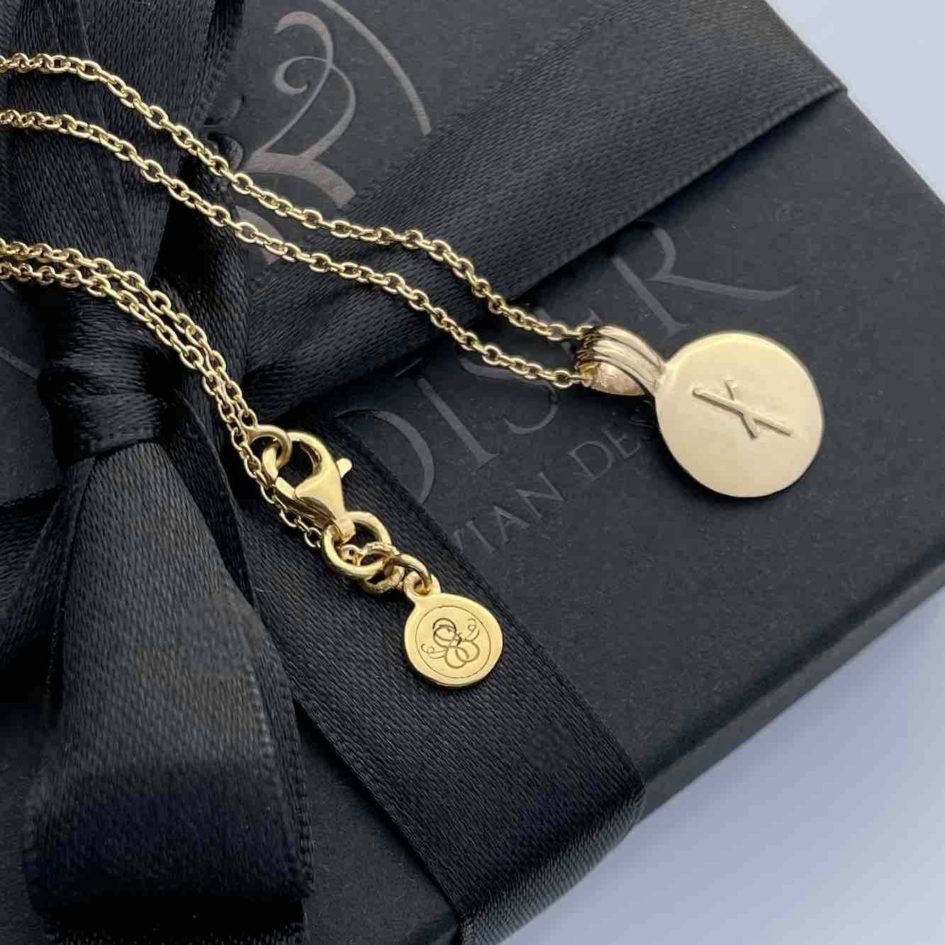 Soldiser Rune Pendant Nauðr Gold Necklace with Gift Box