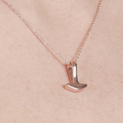 Thor's Hammer Rose Gold Necklace