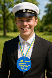 Studentskylt med ditt namn