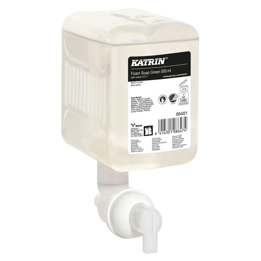 Skumtvål KATRIN Green 500ml 12/fp