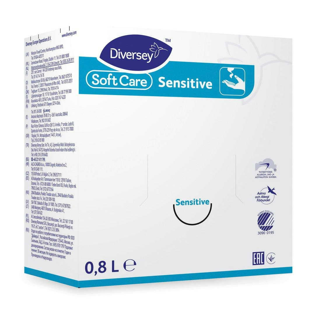 Tvål Soft Care Line Sensitive H22 800ml 6/fp