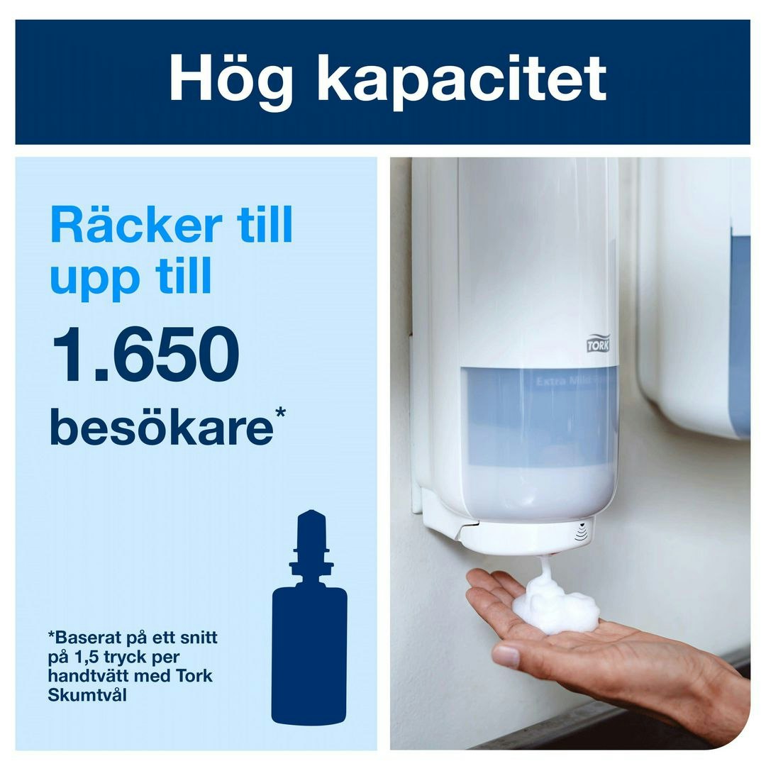 Dispenser TORK S4 Tvål INT Sens. vit