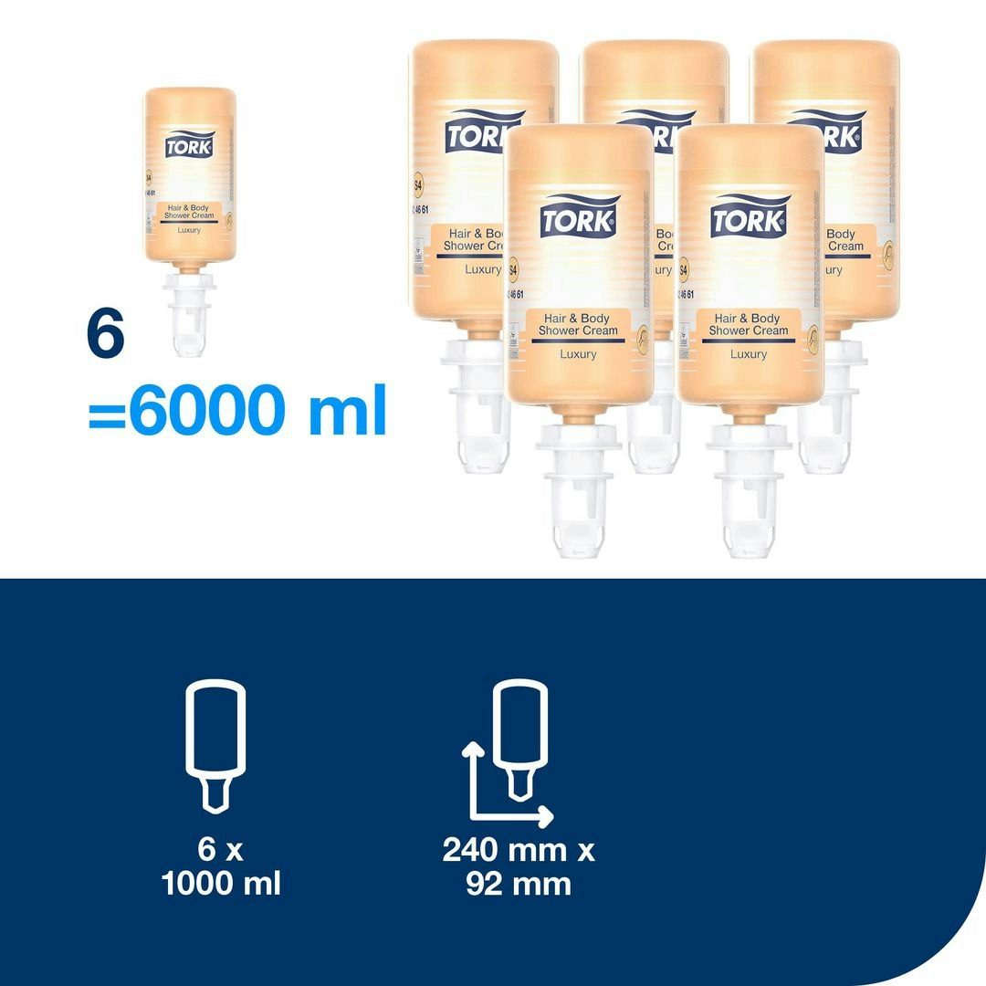 Duschtvål TORK S4 Luxury Hair&Body 1L 6/fp