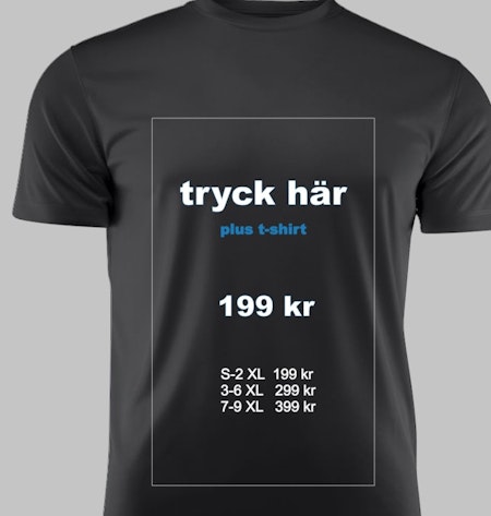 T-shirt fulltryck fram