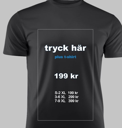 T-shirt fulltryck fram