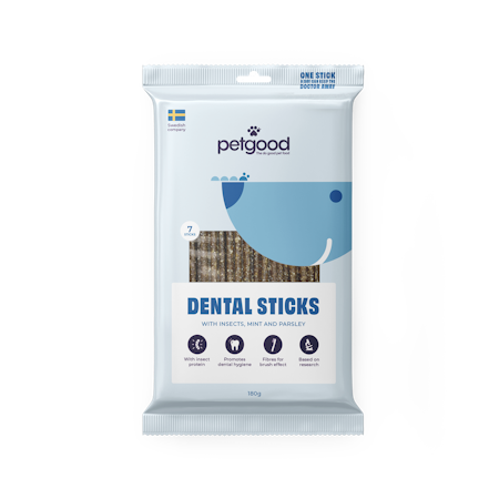 Petgood® Insektsbaserade Dental Sticks 180g