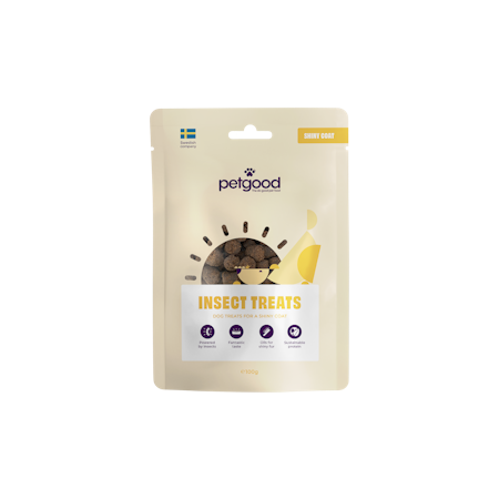 Petgood® Insektsbaserat Hundgodis för Glänsande Päls 100g