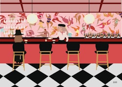 At the bar