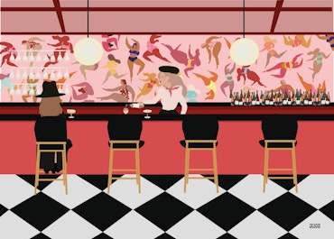 At the bar