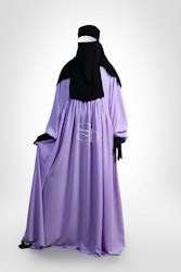 Abaya Fatima-Ballongärmar -Lilac