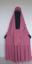 Abaya Set-Mou3mina Jazz. Pink
