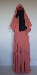 Abaya Set-Mou3mina Jazz. Orange