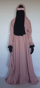 Abaya Salat-Luxury. Pink