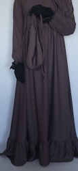 Abaya Salat-Luxury. Mörk Mauve