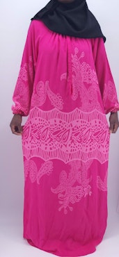 Abaya-Hemkläning-Rosa
