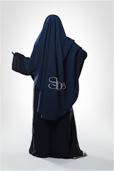 Khimar Sutra- Mörkblå