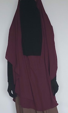 Khimar Salam XL- Mörk Plum
