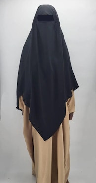 Khimar Daimond XL-Svart