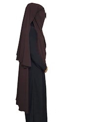 Niqab Salam XL 3 lager - Brun