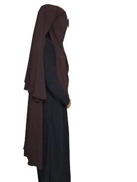 Niqab Salam XL 3 lager - Brun