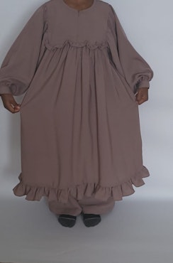 Abaya Set-Mou3minet. Nude