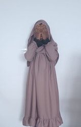 Abaya Salat-Luxury  Mini. Nude