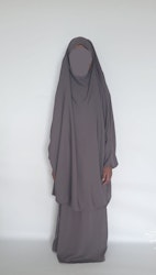 Jilbab Mini Muz Kjol. Grå