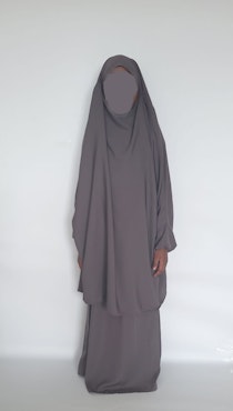 Jilbab Mini Muz Kjol. Grå