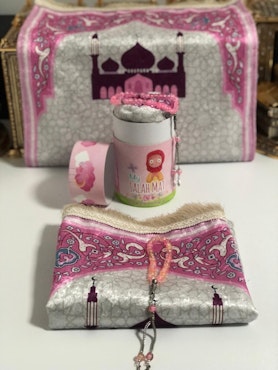 Salat & Sadaqa-inspirerande Box för Barn – Rosa