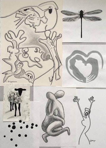 Original- & konsttryck-collage
