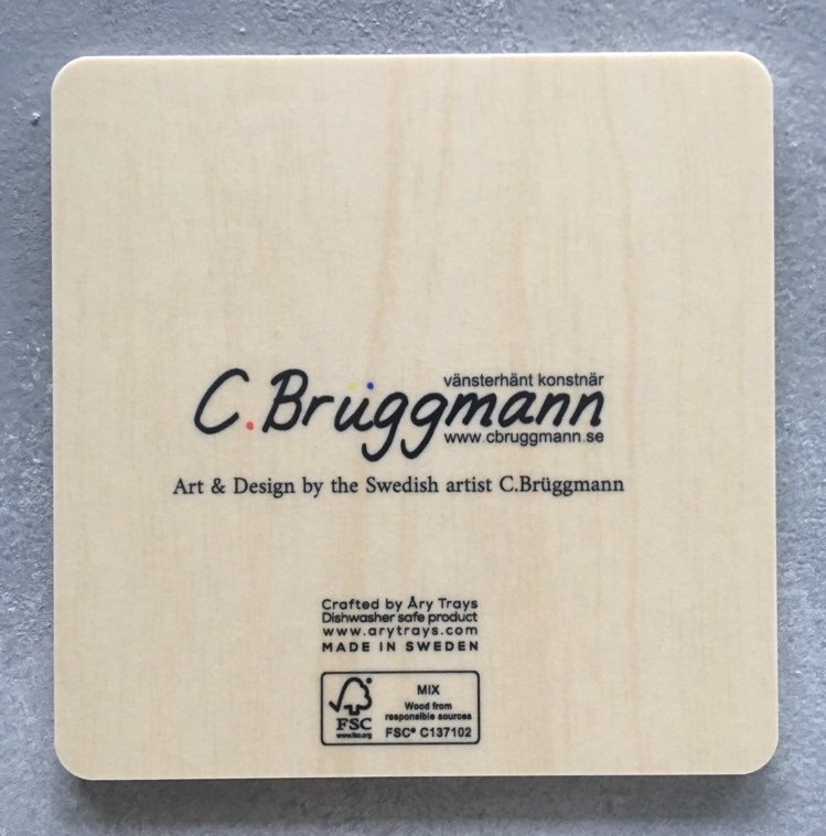 Glasunderlägg i stl 9 x9 cm finns att köpa direkt online på cbruggmann.se. Flera olika motiv och i bra kvalitet!