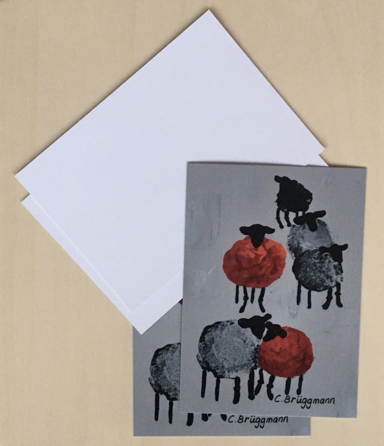Köp coola vykort med djurmotiv och sprid kärlek till dina medmänniskor. Fårkorten köps online på cbruggmann.se