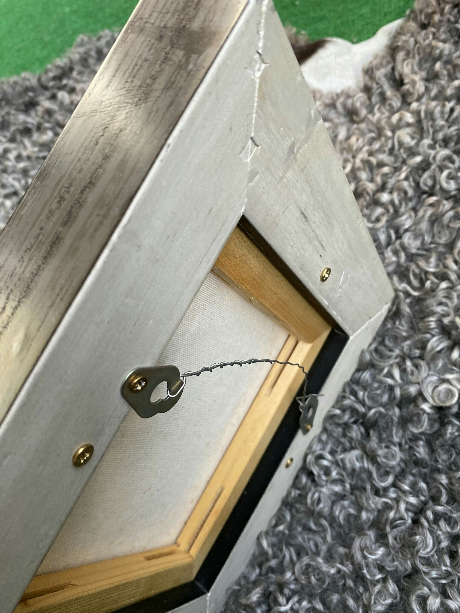 Originaltavla, "Helsingborgshjärtat" Grå