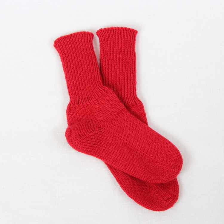 Röd Socka - barn - Romeborn Design
