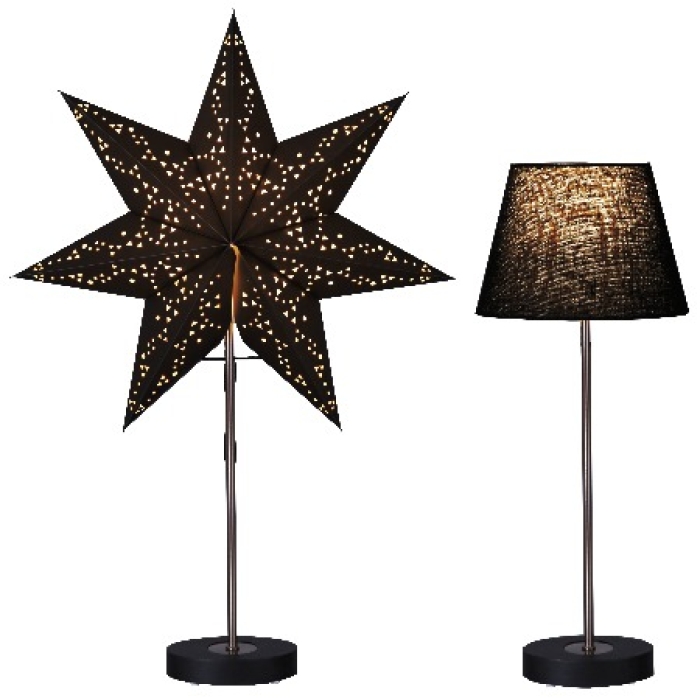 Star Trading Kombipack lampfot med stjärna och lampskärm