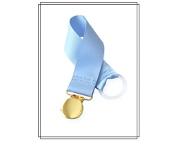 Ljusblå napphållare - guld