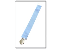 Ljusblå napphållare - silver