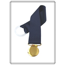 Marinblå napphållare - guld