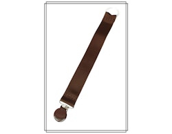 Brun napphållare - brunt clip