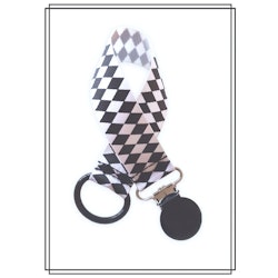 Napphållare harlequin - svart clip